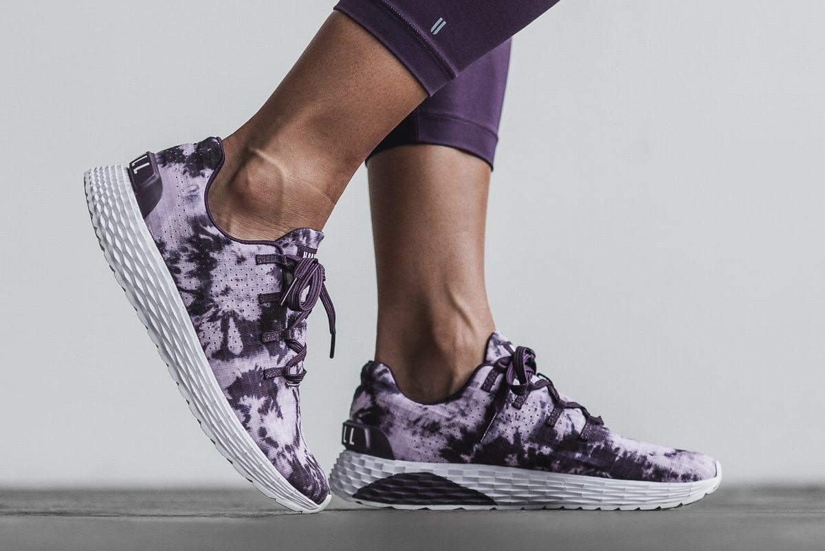 Nobull Tie-Dye Ripstop Runner Women's Running Shoes Purple | Australia (NC2509)